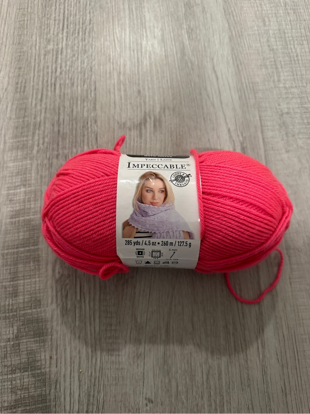 Loops & Threads Acrylic Yarn - Amber Rose 285 yds / 4.5 oz